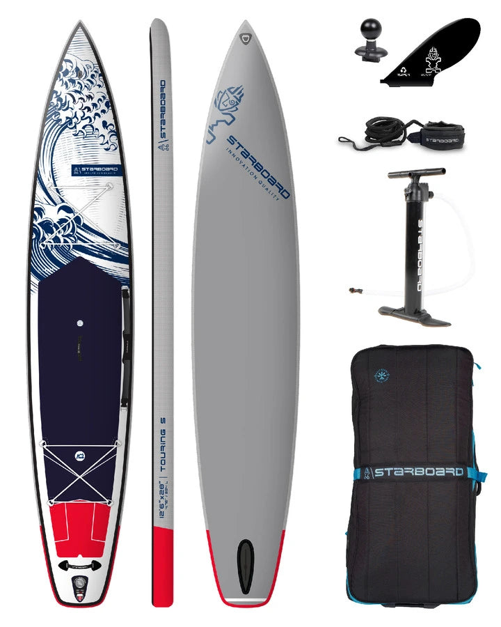 Starboard Touring S Blue Wave Deluxe SC 12'6 x 28