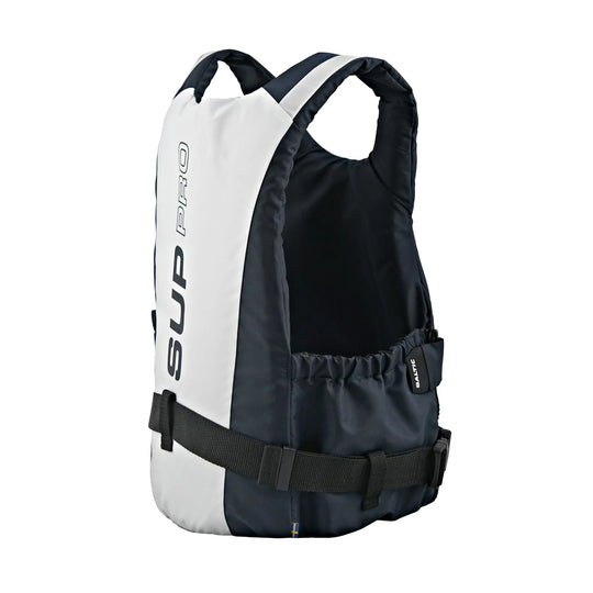 Baltic SUP Pro Buoyancy Aid In White and Navy Back/Side Studio Image