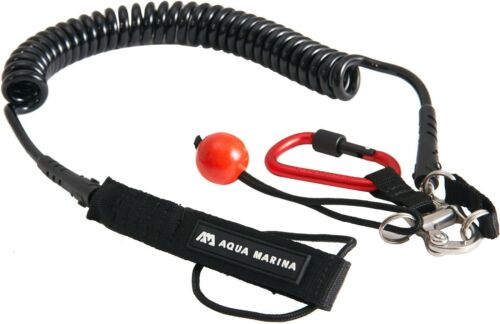 Black and red Aqua Marina paddle board leash