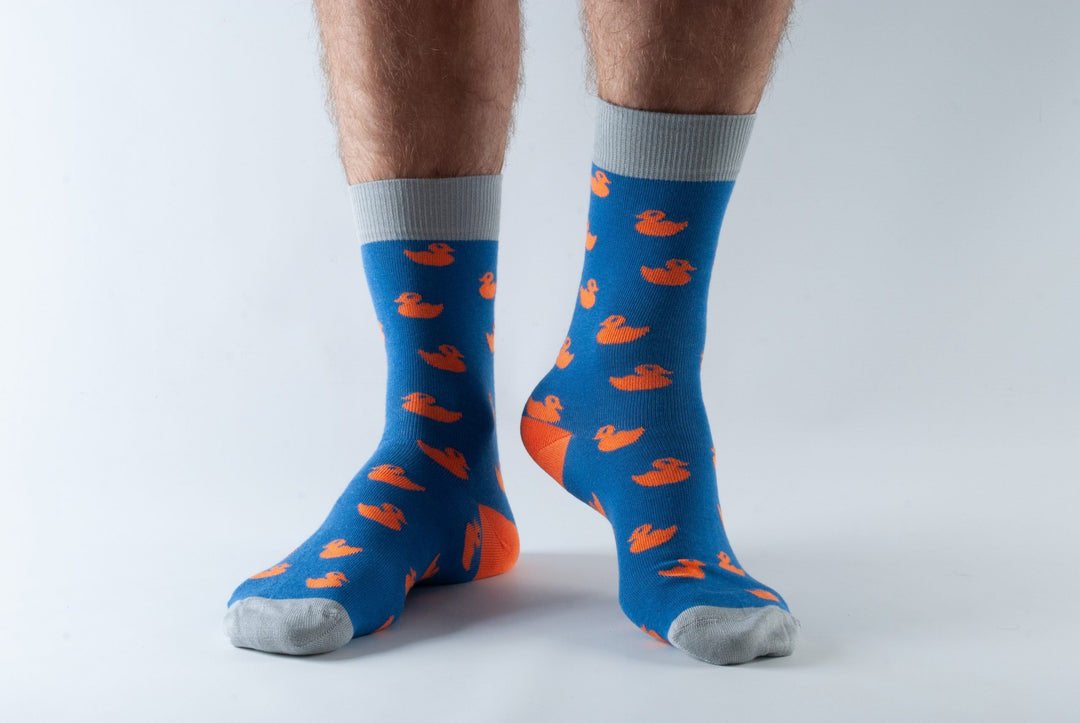 Doris & Dude Socks - Blue Ducks