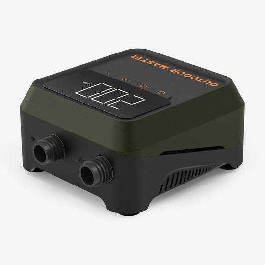 20 psi electric SUP pump with digital display on a white background.