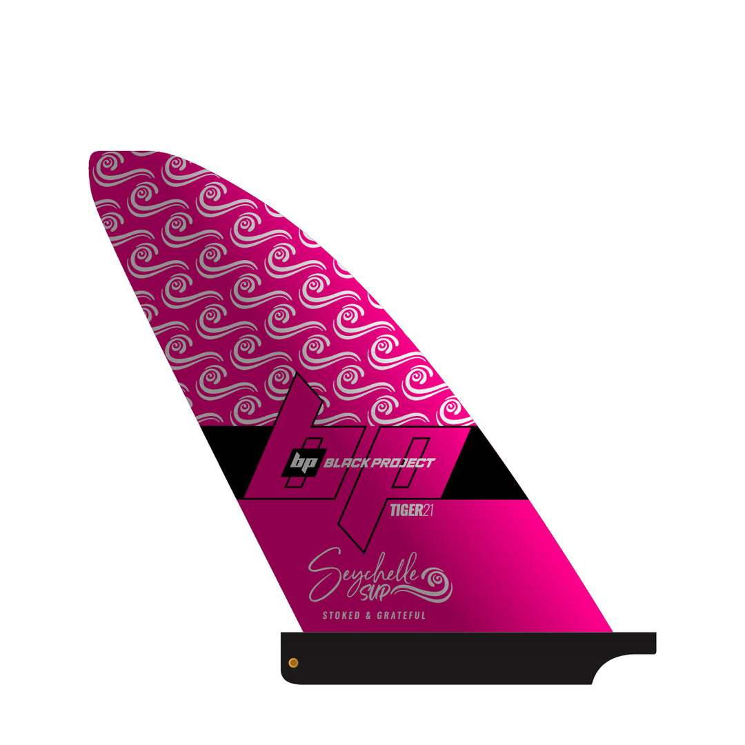 Black Project SUP Tiger Fin v2 Pre-Preg Carbon - Seychelle Ed.