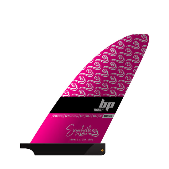 Black Project SUP Tiger Fin v2 Pre-Preg Carbon - Seychelle Ed.