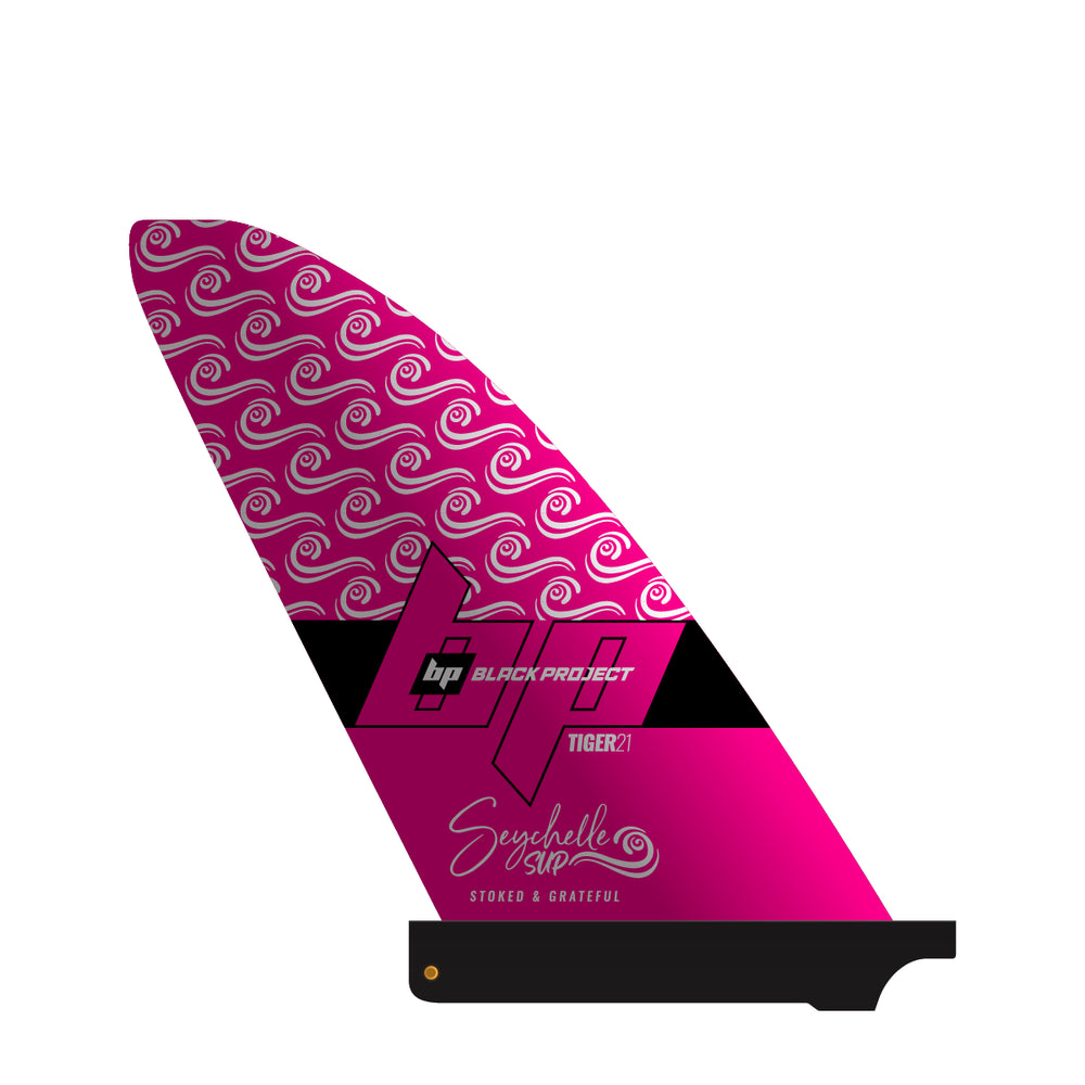 Black Project SUP Tiger Fin v2 Pre-Preg Carbon - Seychelle Ed.