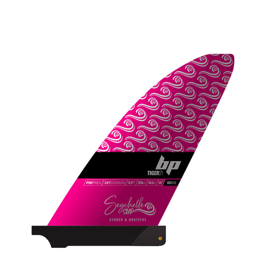 Black Project SUP Tiger Fin v2 Pre-Preg Carbon - Seychelle Ed.