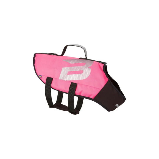 Image of a Baltic Splash Dog Buoyancy Aid in pink with reflective logo.