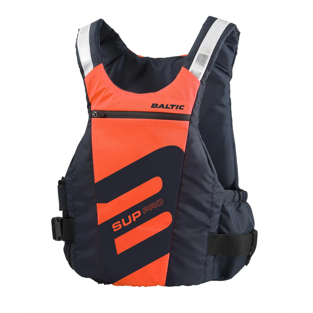 Baltic SUP Pro Buoyancy Aid In Orange and Navy Front Studio Image