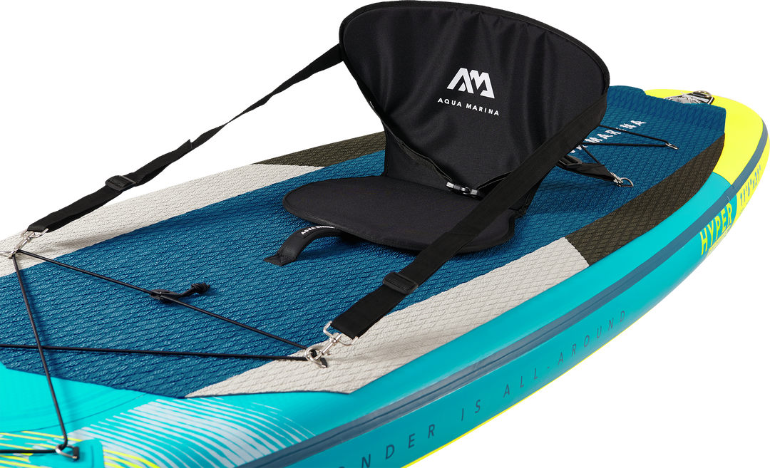 Aqua Marina Hyper iSUP Removable SUP Seat Shown on Paddleboard