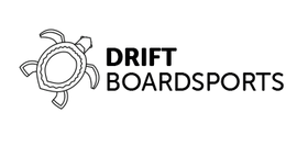 Drift Boardsports Text and Turtle Logo