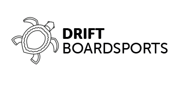 Drift Boardsports Text and Turtle Logo