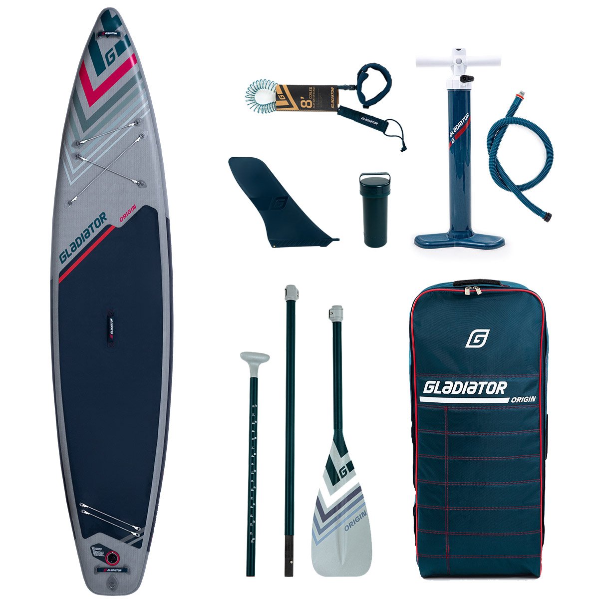 Gladiator Origin 12'6 T Touring Paddleboard Package