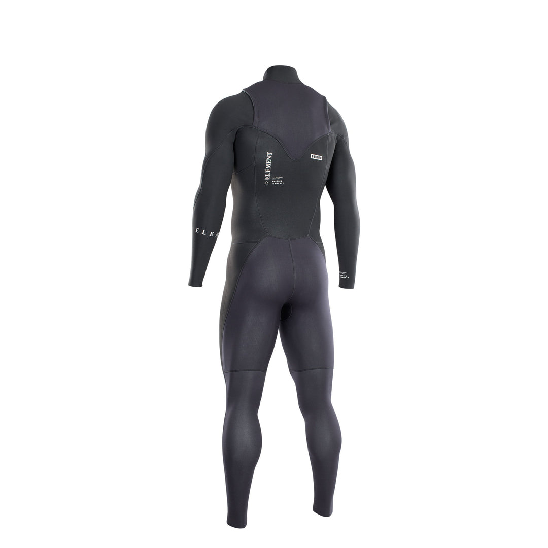 ION Element 5/4 Men's Wetsuit Back View, Studio Image