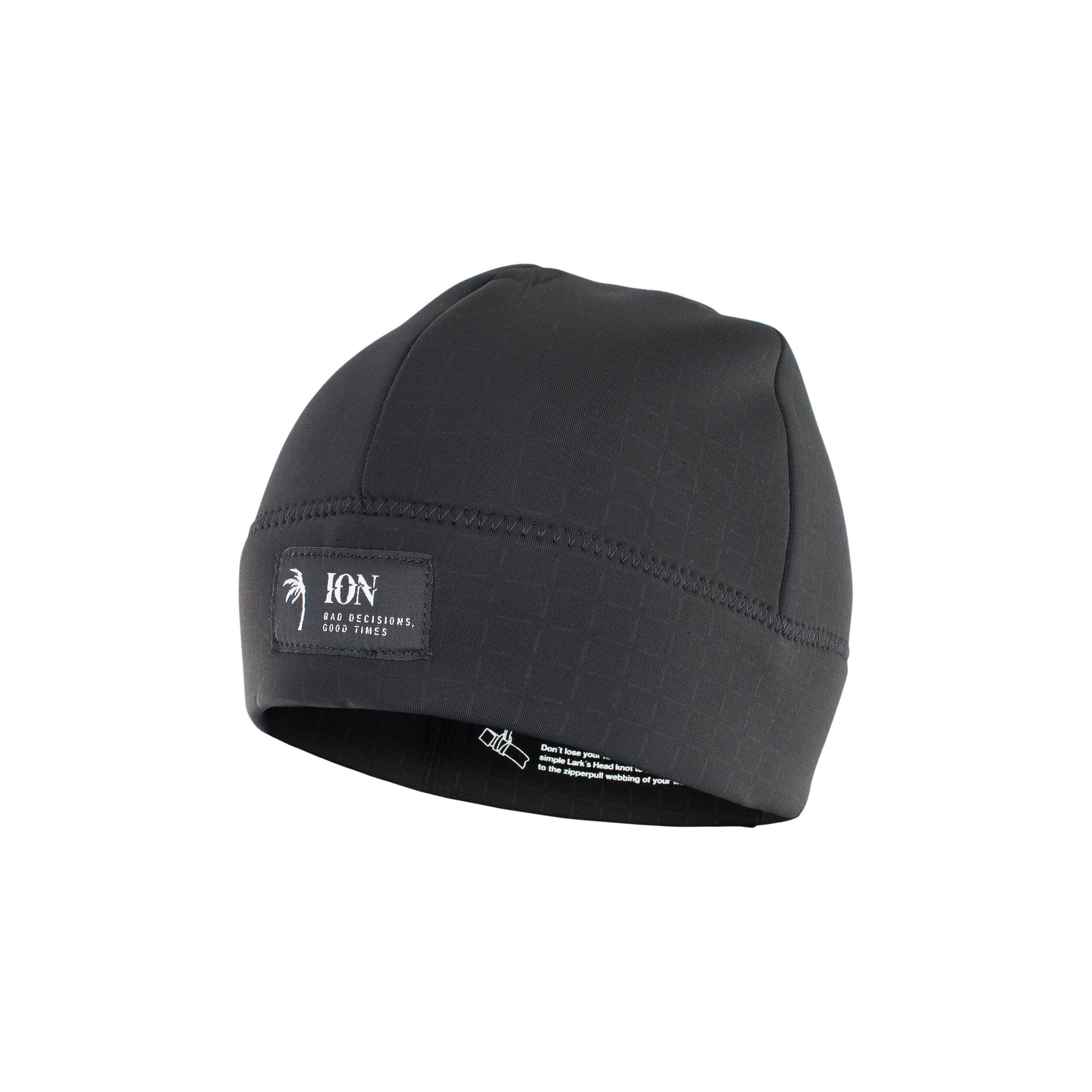 Black ION Neo Logo Beanie studio image