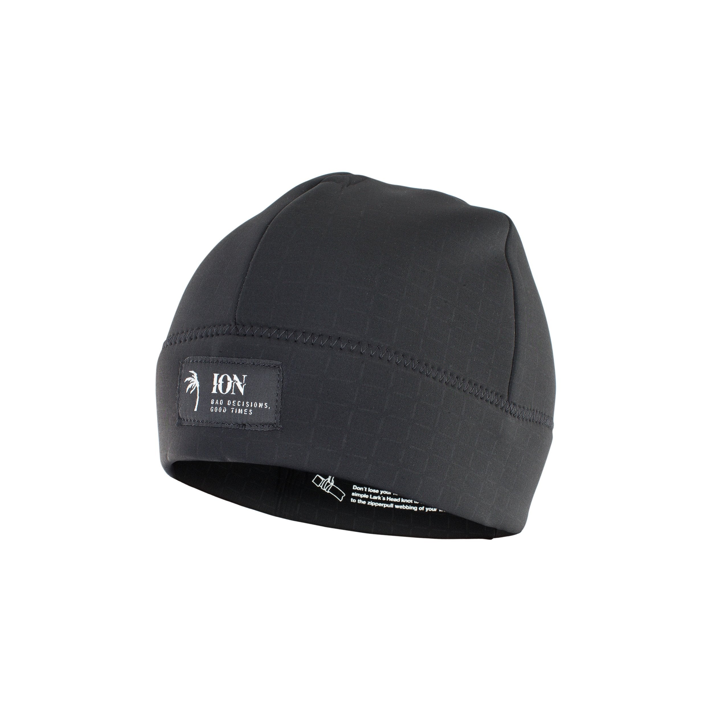 Black ION Neo Logo Beanie studio image