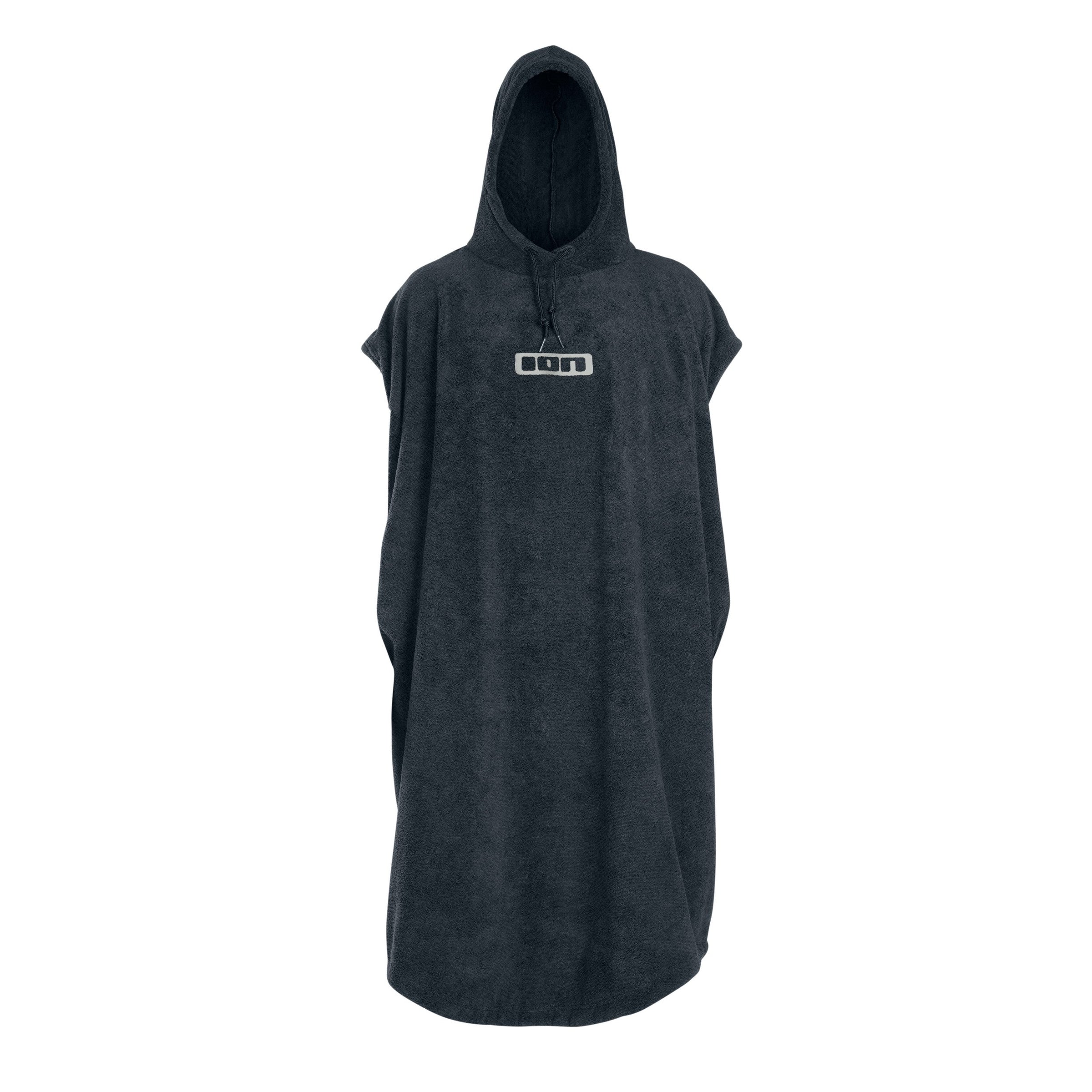 ION Poncho Core in black towel material