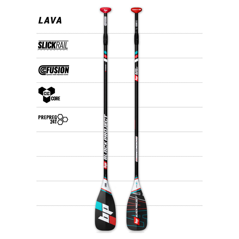 Black Project SUP Lava Paddle - Adjustable