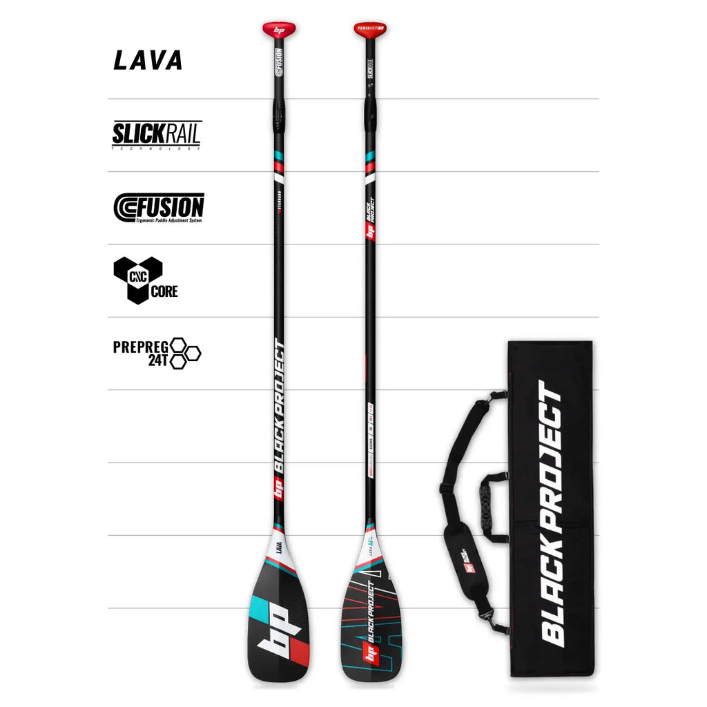 Black Project SUP Lava Paddle - 3 Piece Travel – Drift Boardsports