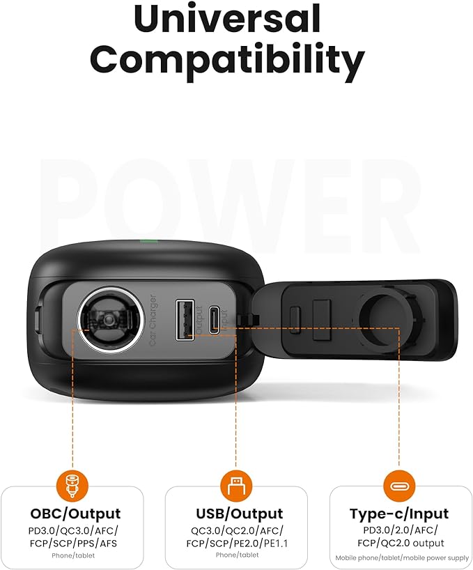 Studio image of the Outdoor Master Battery Pack showing the charging ports.
