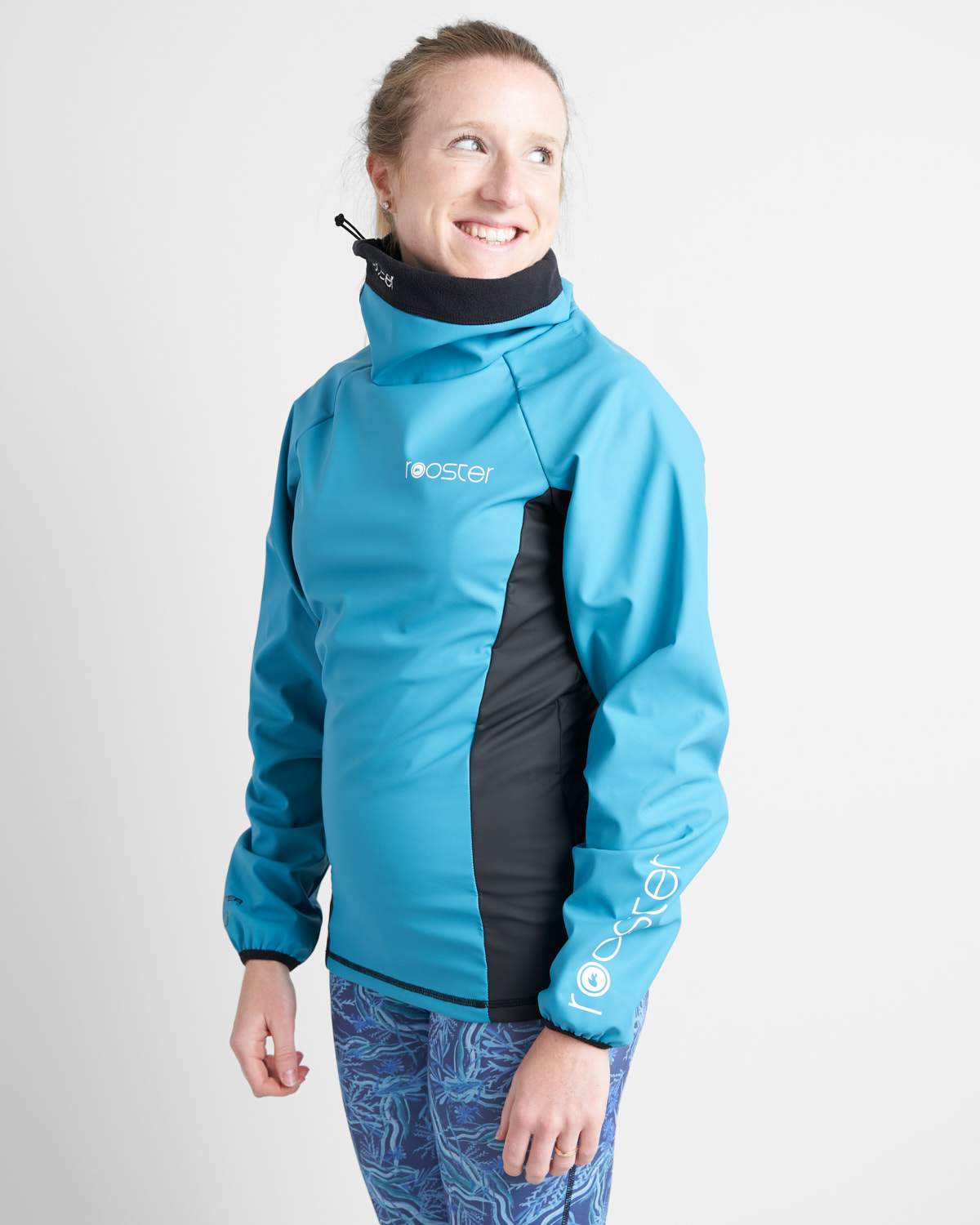 Rooster Classic Aquafleece Top For Women in Teal Colourway