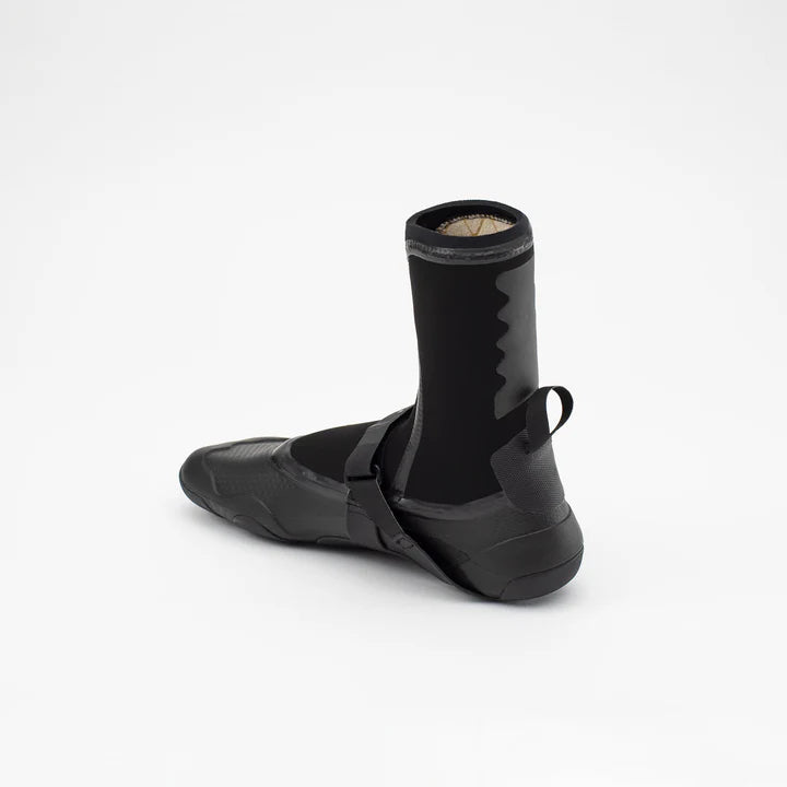 Heal studio image of a black Solite neoprene watersport boot.