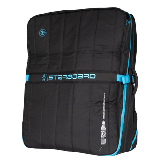 Studio image of a black Starboard Airline SUP Board Bag